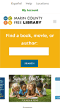 Mobile Screenshot of marinlibrary.org