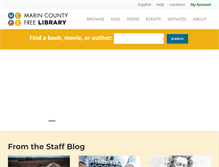 Tablet Screenshot of marinlibrary.org